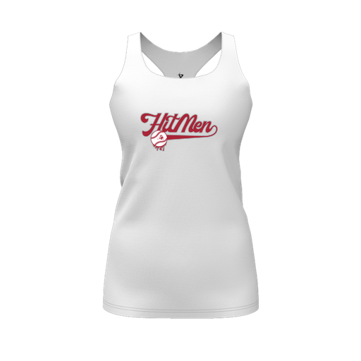 [FT0TRBWH-FYS-LOGO1] Decker Racerback Tank Top (Female Youth S, White, Logo 1)