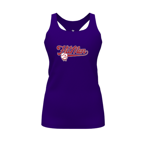 [FT0TRBPP-FYS-LOGO1] Decker Racerback Tank Top (Female Youth S, Purple, Logo 1)