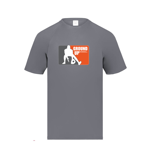 [2791.059.S-LOGO2] Youth Smooth Sport T-Shirt (Youth S, Gray, Logo 2)