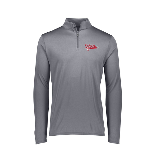 [FTLQFLGY-FAXS-LOGO1] Decker Women's Flex-Lite 1/4 Zip Shirt (Female Adult XS, Gray, Logo 1)