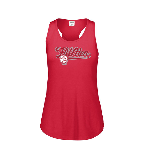 [3078.V96.S-LOGO1] Ladies Tri Blend Tank Top (Female Adult S, Red, Logo 1)