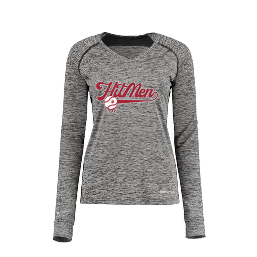 [222770.K94.XS-LOGO1] Ladies Electric Long Sleeve Shirt (Female Adult XS, Black, Logo 1)