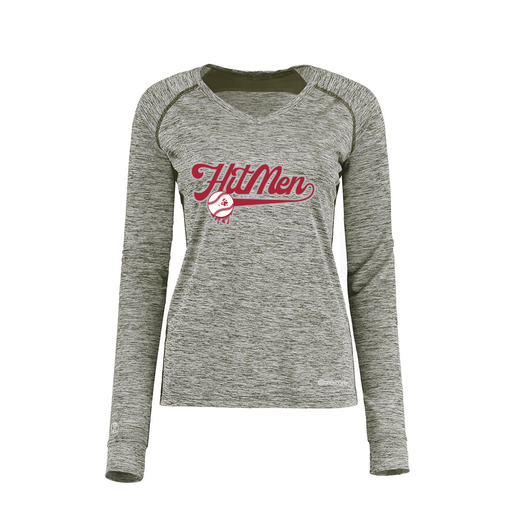 [222770.K94.XS-LOGO1] Ladies Electric Long Sleeve Shirt (Female Adult XS, Gray, Logo 1)