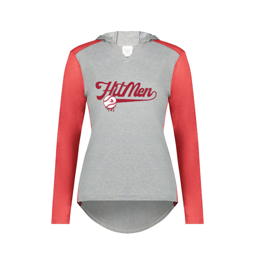 [6902.27V.XS-LOGO1] Ladies Vintage Hoodie (Female Adult XS, Red, Logo 1)