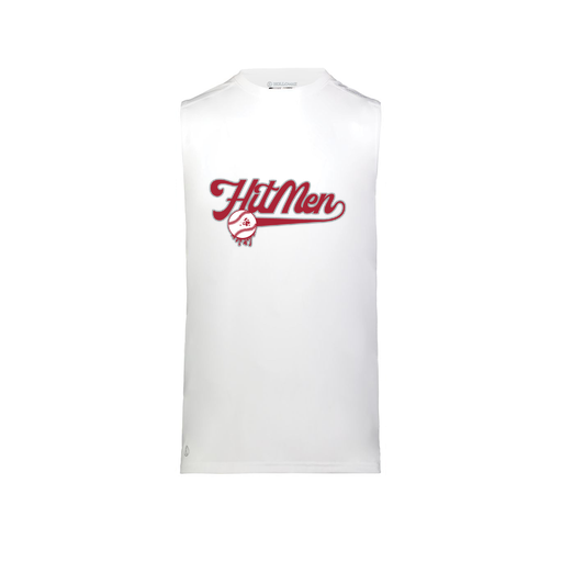 [222593.005.S-LOGO1] Men's CoolDry TankTop (Adult S, White, Logo 1)