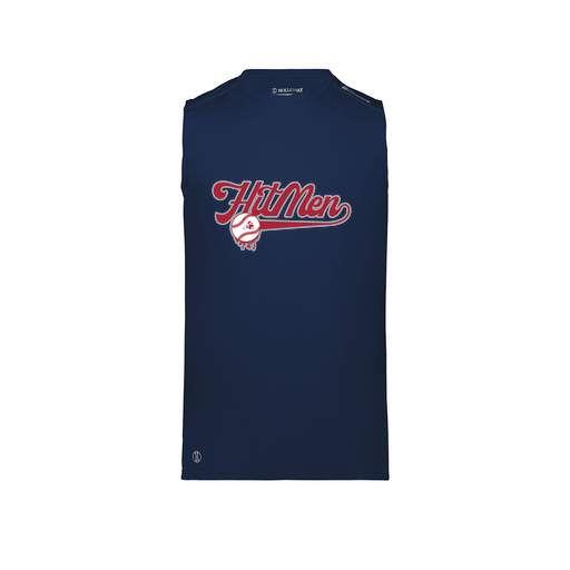 [222593.065.S-LOGO1] Men's CoolDry TankTop (Adult S, Navy, Logo 1)