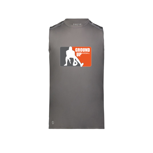 [222593.98D.S-LOGO2] Men's CoolDry TankTop (Adult S, Gray, Logo 2)