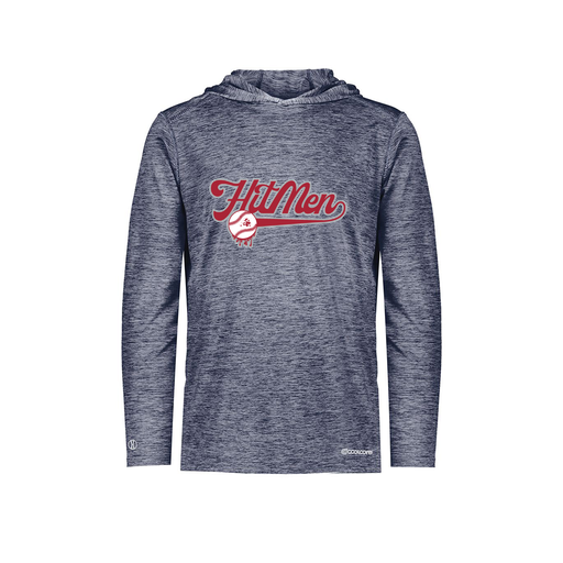 [FOLHCGNV-AS-LOGO1] Decker Men's Charge Hoodie (Adult S, Navy, Logo 1)