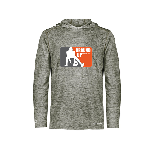 [FOLHCGGY-AS-LOGO2] Decker Men's Charge Hoodie (Adult S, Gray, Logo 2)