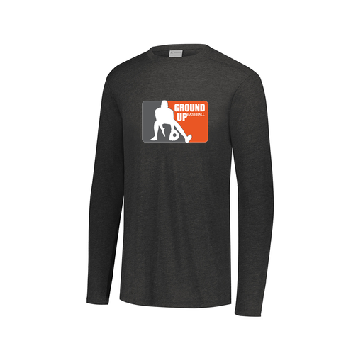 [FTLCUBBK-AXS-LOGO2] Decker Men's Tri-Blend T-Shirt - Long Sleeve (Adult XS, Black, Logo 2)