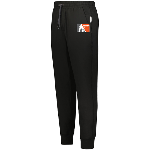 [222599.080.XS-LOGO2] Men's Ventura Soft Knit Joggers (Adult XS, Black, Logo 2)