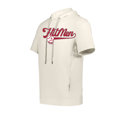 [222505.907.S-LOGO1] Men's Venturs Soft Knit Short Sleeve Hoodie (Adult S, White, Logo 1)