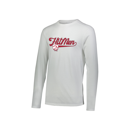 [3076.005.S-LOGO1] Youth LS Ultra-blend T-Shirt (Youth S, White, Logo 1)