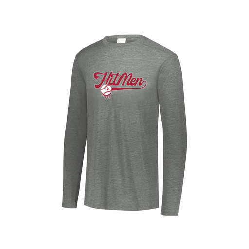 [FTLCUBGY-YS-LOGO1] Decker Youth Tri-Blend T-Shirt - Long Sleeve (Youth S, Gray, Logo 1)